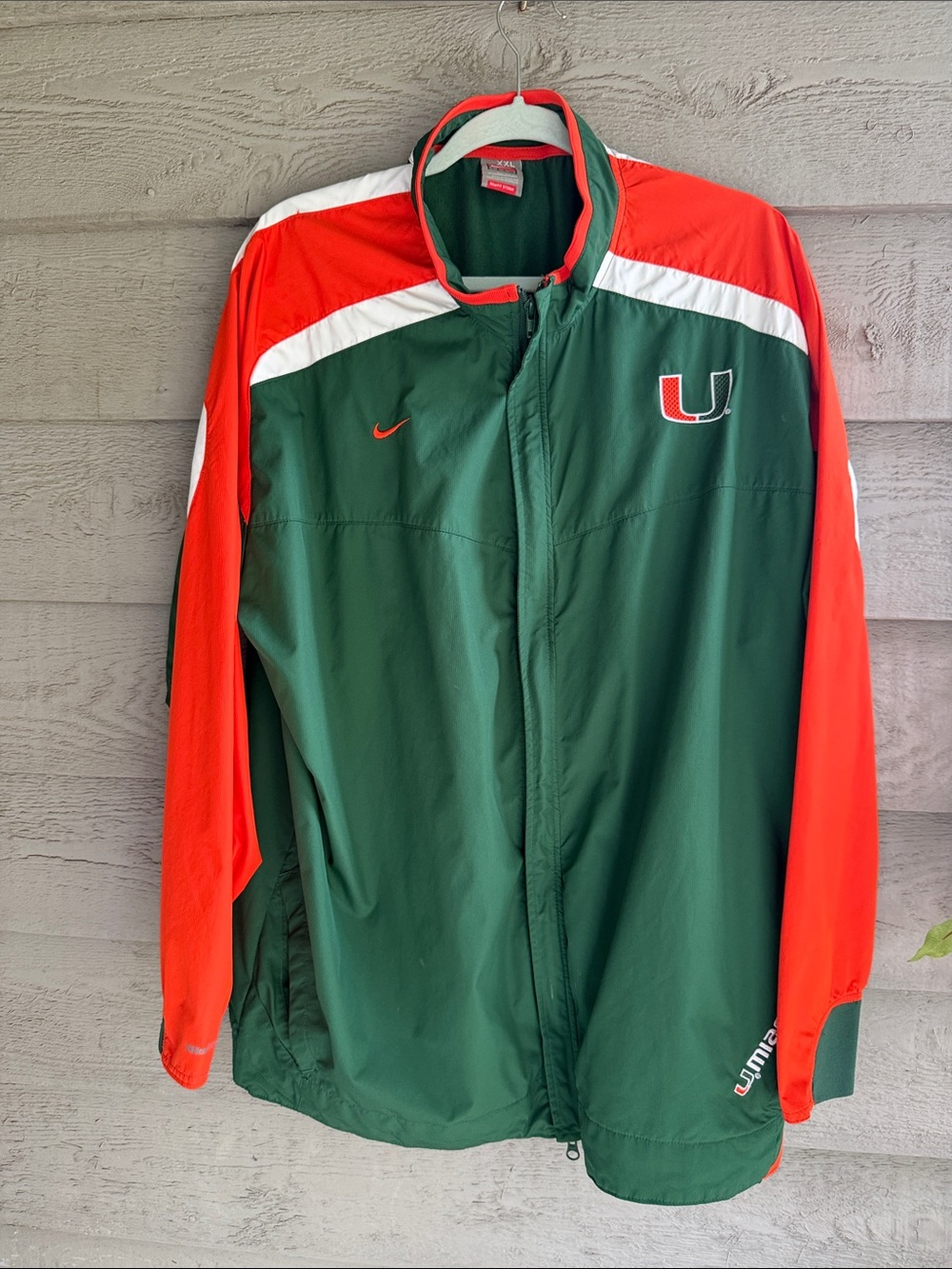 Vintage Nike Fit Storm Miami Hurricanes Men’s Windbreaker Jacket and Pants